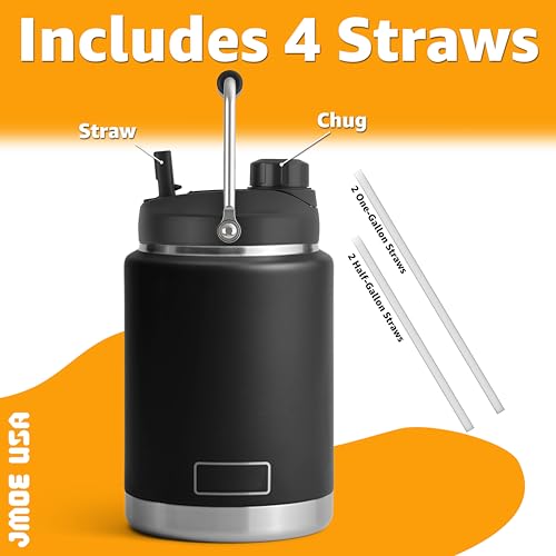 Yeti Rambler Jug Lid 2-in-1 Leakproof Spout & Straw Replacement BPA-Free