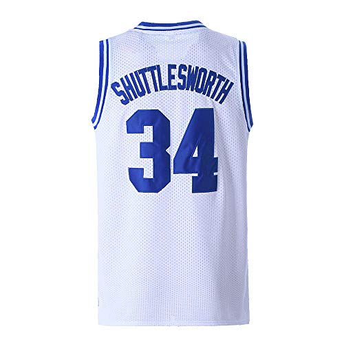 Jesus Shuttlesworth 34 Basketball Jersey - XX-Large White