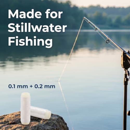 Elastic Fishing Bait Thread - 2 Spools Clear Stretchy Nylon Line 656ft