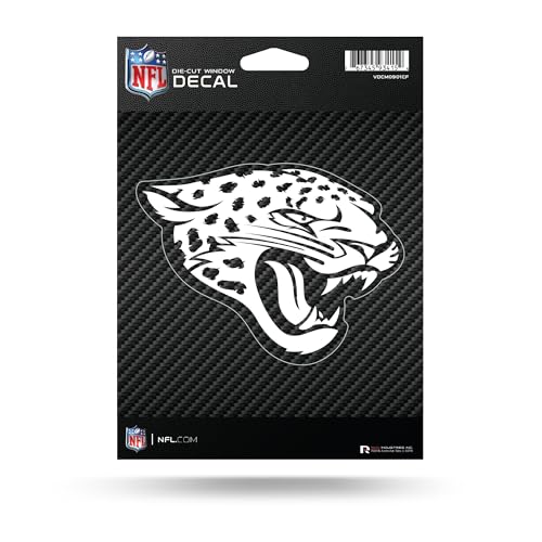 NFL Jacksonville Jaguars Carbon Fiber Die Cut Decal - Durable & Weather Resistant