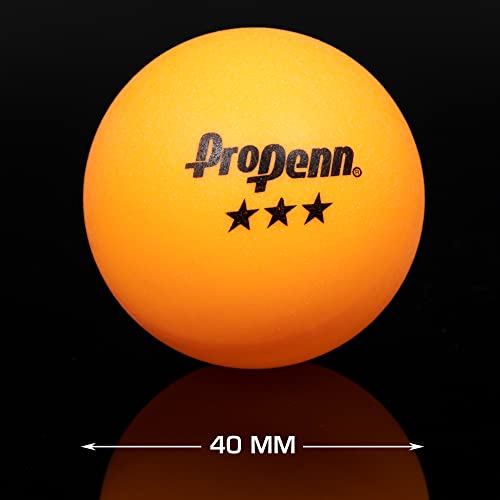 3-Star Regulation Ping Pong Balls - 40mm Indoor & Outdoor Set (6 Pack)