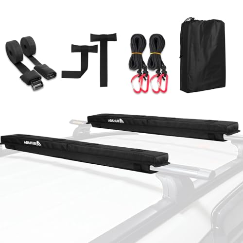 30 Inch Soft Roof Rack Pads for Surfboard, Kayak, Canoe - Complete Kit