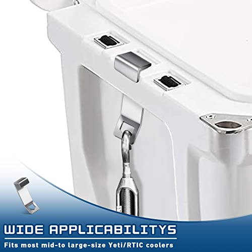 Kuco 2 PCS Cooler Lock Bracket for Yeti/RTIC, Stainless Steel With Protective Coating