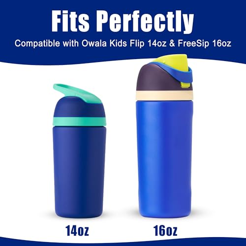 Silicone Boot for Owala Kids Bottles - Blue, Anti-Slip Protection
