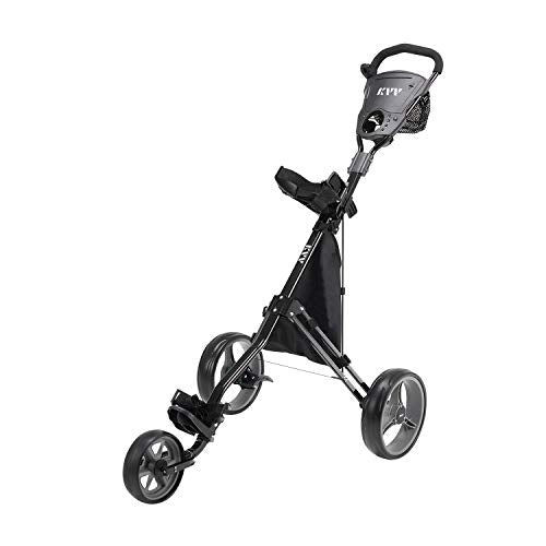 Lightweight 3-Wheel Golf Cart with Scorecard Holder & Storage Bag