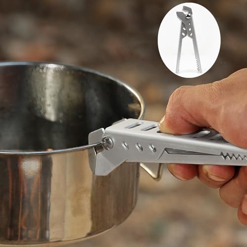 Camping Pot Gripper Clip - Lightweight Aluminum Alloy Tool