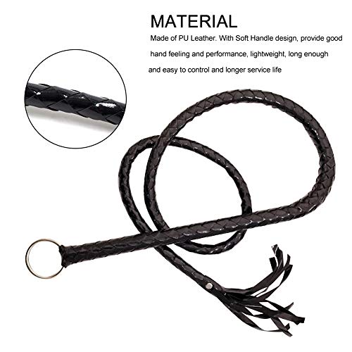 CALIDAKA 55in Riding Crop Whip for Horse Riding Sport – PU Leather Easy Grip