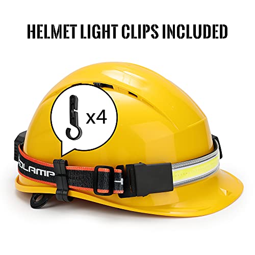 Adelante Rechargeable LED Headlamp 4 Pack - 1000LM, 230° Wide Beam, Orange