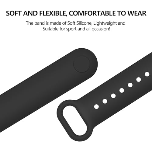 Replacement Bands for Xiaomi Smart Band 8/9/10 - 3 Pack Black/Navy Blue/Grey