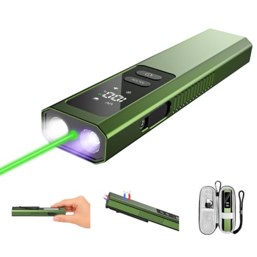 Nexarion Green Laser Pointer EDC Flashlight with UV & Red Light, 1300 Lumens