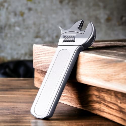 Refillable Butane Wrench Lighter with Adjustable Flame for Camping & Outdoor Use