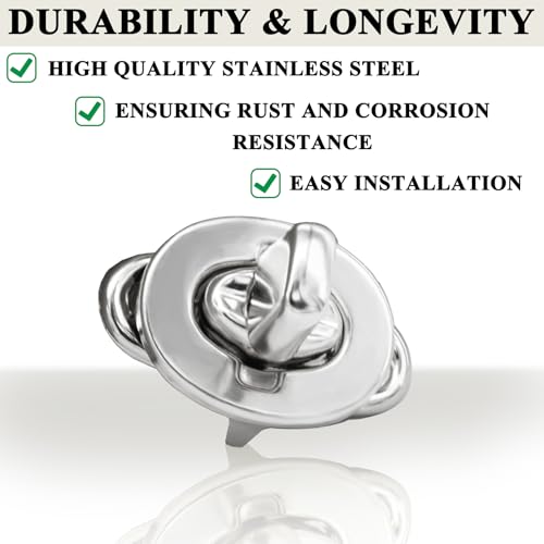 30 Sets Twist Lock Fasteners 304 Stainless Steel Rotating Button Fasteners for Boats RVs Caravans (One Size / 30.0)