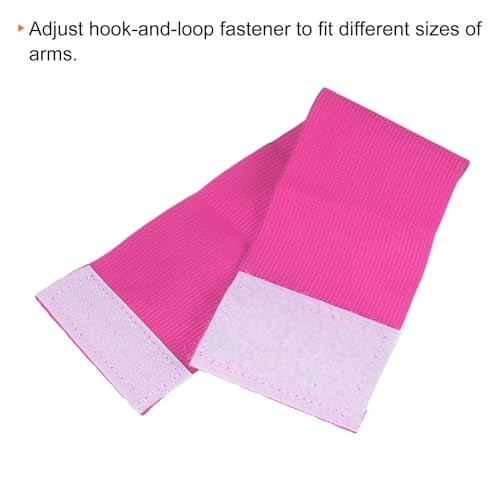 PATIKIL Soccer Captain Armband Rose Red Adjustable Nylon Sports Accessory
