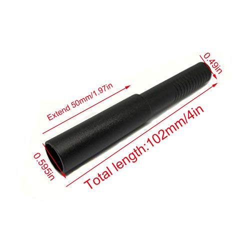 Kepoda 10 Pcs Golf Club Graphite Shaft Extenders, 102mm/4in Length, Black