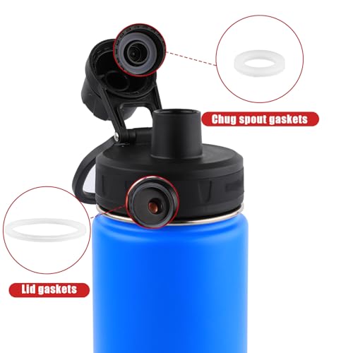 12pcs Silicone Water Bottle Lid & Spout Gasket Set
