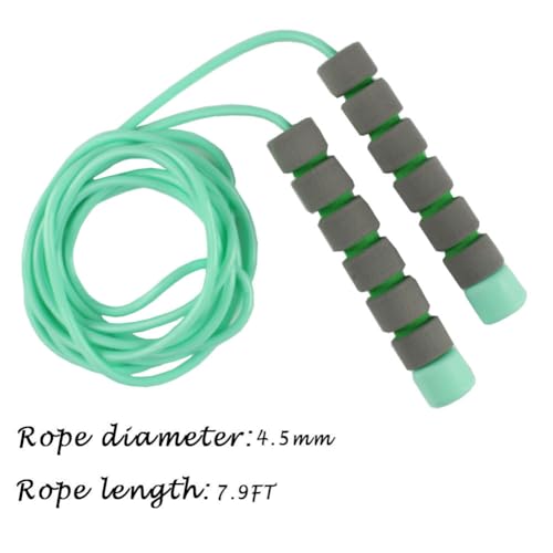 Adjustable Jump Rope with Foam Handles - Pink & Green