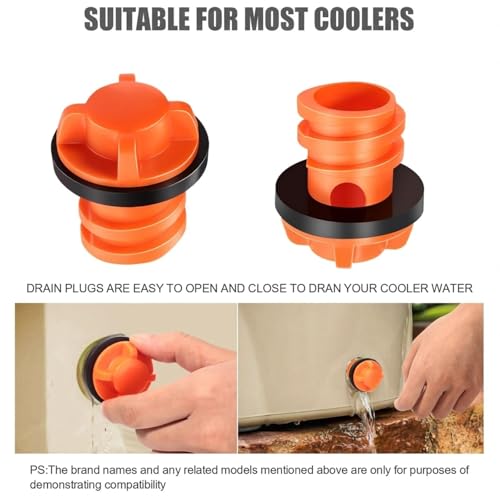 Cooler Drain Plug Replacement - High Visibility Orange