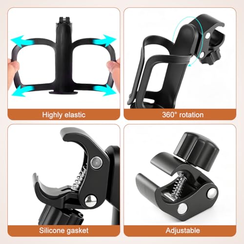 Pack of 2 Adjustable Bike Water Bottle Holder Mountain Accessories