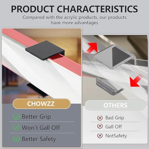 CHOWZZ 2-Piece Hockey Stick Wall Mount Display Holder — Vertical/Diagonal/Horizontal Hangers, Black