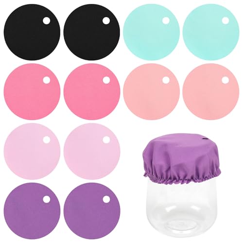 12 PCS Multicolor Scrunchie Drink Covers for Alcohol Protection