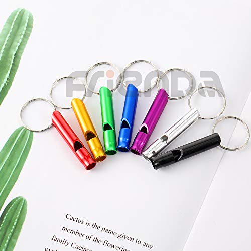35-Pack Emergency Whistles with Keychain - Loud Aluminum Design