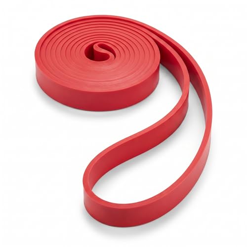 Pull Up Resistance Band - 41-Inch Latex Exercise Band - Dark Red, 12-25 Lbs