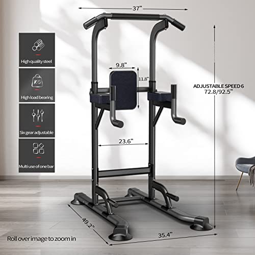 Adjustable Height Power Tower - Multi-Function Workout Station - K