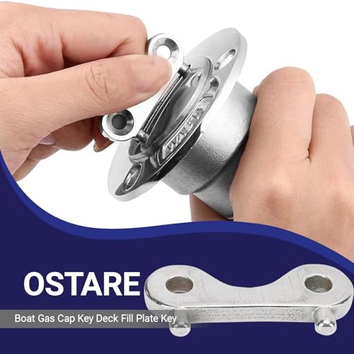 Stainless Steel Boat Gas Cap Key - 2 Pack Replacement Tool