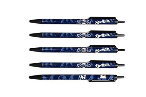 MLB 5-Pack Retractable Ballpoint Pens with Team Logos