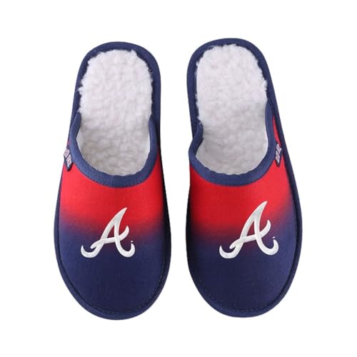 MLB Men's Gradient Scuff Slide Slippers - Atlanta Braves 9-10
