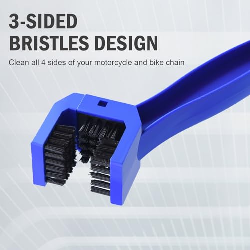 Bicycle & Motorcycle Chain Cleaning Brush Set - 2 Pcs