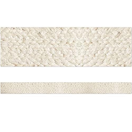 Teacher Created Resources Everyone is Welcome Woven Straight Border Trim (TCR7127), Natural