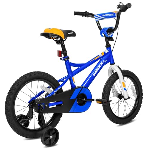 Kids Bicycle 16 Inch for Boys & Girls - Coaster Brake, Blue