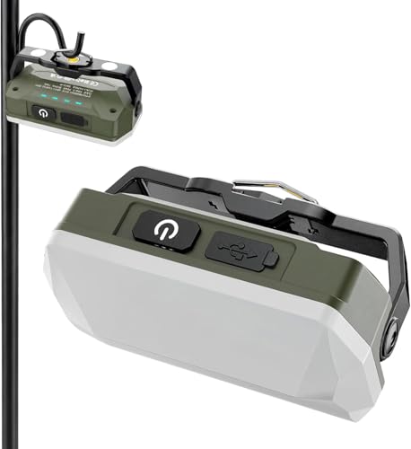 Zanoid Rechargeable Magnetic Work Light 1500LM with Hook & Tripod Mount, USB-C