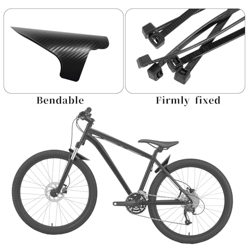 Mountain Bike Fenders Set - Adjustable Front & Rear Mudguards