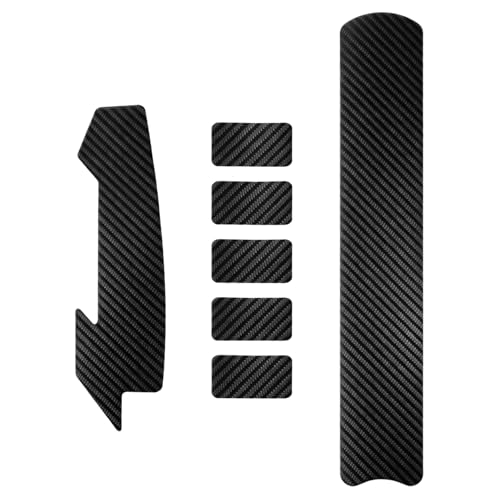 Bicycle Frame & Chainstay Protector Kit - Carbon Grain - Black