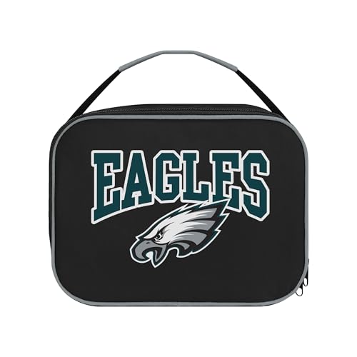 Philadelphia Eagles NFL Lunch Bag with Big Logo & Zip Closure