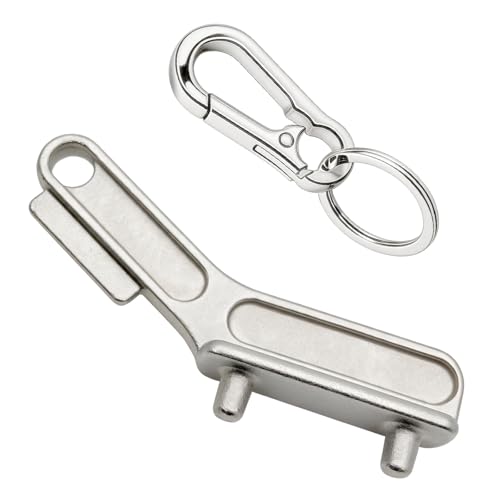 Stainless Steel Boat Gas Cap Key - 1-1/4" & 1-1/2" Marine Deck Fill Tool