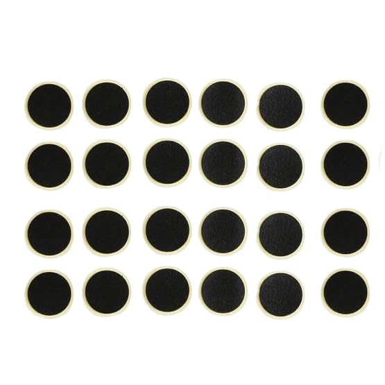 24-Piece Glueless Bike Tire Patch Kit for Road & Mountain Bicycles