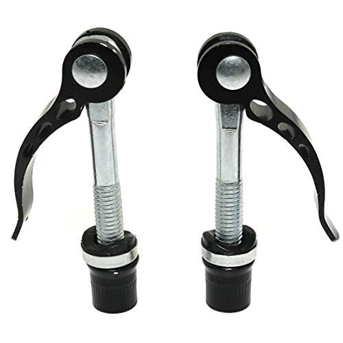 Bike Seat Clamp Quick Release - 2pcs M8x65 Black Durable Parts