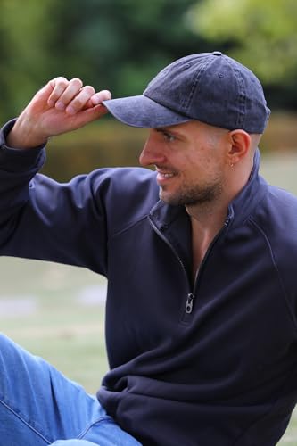 Unisex Soft Cotton Dad Hat Baseball Cap - Black
