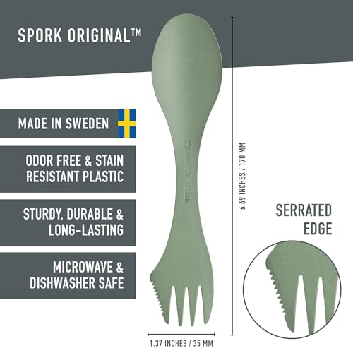 Light My Fire Spork Original 10-Pack 3-in-1 Camping Utensils - Multicolour
