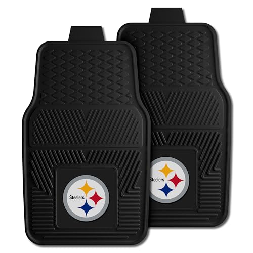 Heavy Duty Vinyl Car Mats Set - Pittsburgh Steelers Front Row
