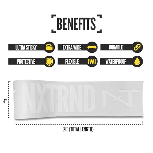 Extra Wide Kinesiology Tape for Football - 4" x 20' Turf Protection