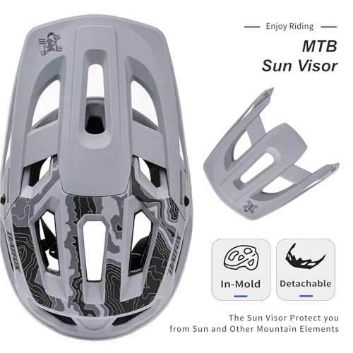 BATFOX Bike Helmet for Adults/Youth - Gray, Size L (55-59cm) – CPSC CE EN1078