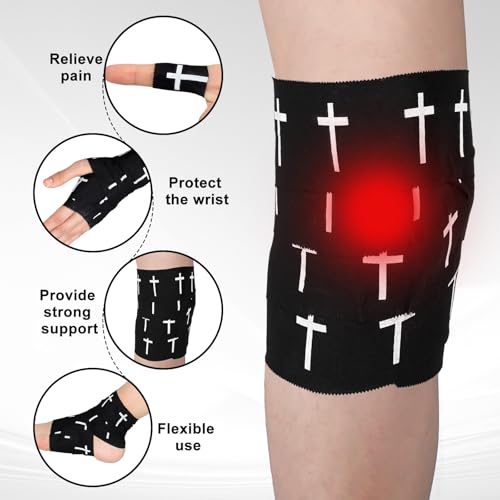 Christian Cross Athletic Tape - Black Religious Sport Wrap