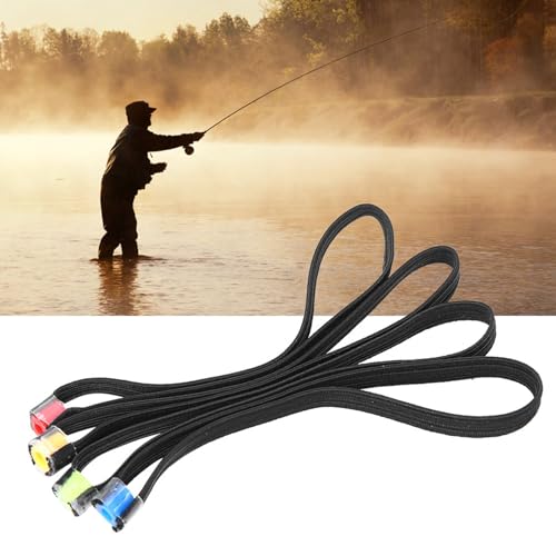 Fishing Tippet Spool Ring - 4 Pack Elastic Fabric Tackle Tool