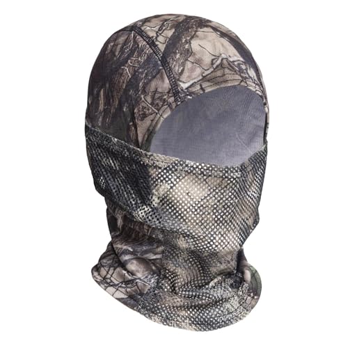 Medium-Large Camo Balaclava Face Mask with Mesh Breathable Holes for Men & Women - UV Protection
