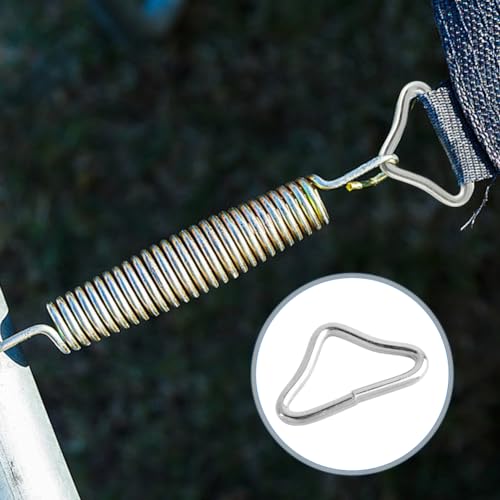 Trampoline Triangle Buckle Rings - 10pcs Metal V-Rings for Repair