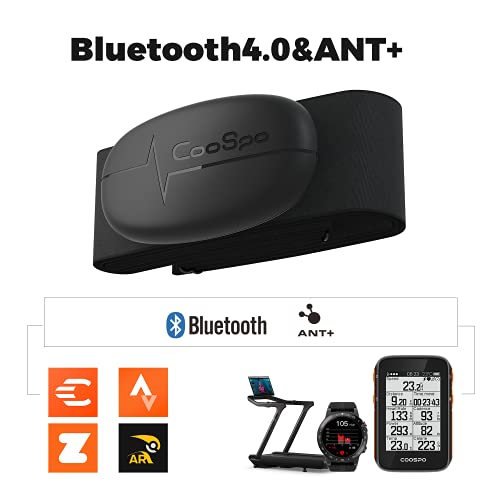 Heart Rate Monitor Chest Strap - Bluetooth & ANT+ Compatible